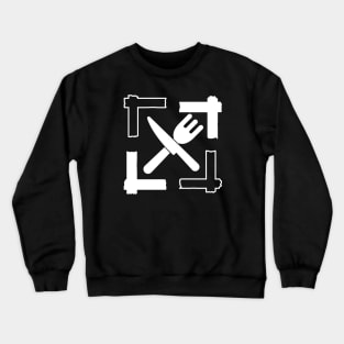 Framed Fork and knife Crewneck Sweatshirt